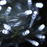 ไฟ LED 100 ดวง พร้อมตัวควบคุม เอฟเฟกต์กระพริบ / จาง / ไล่ตาม, AC 220V, ปลั๊ก EU, ไฟสีเขียว, ไฟสีขาว, ไฟสีแดง, ไฟสีส้ม, ไฟสีน้ำเงิน, ไฟสีชมพู, ไฟสีม่วง, ไฟสีเหลือง