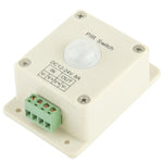 สวิตช์ PIR 8A 12V-24V DC ตัวควบคุมอินฟราเรดสำหรับไฟ LED