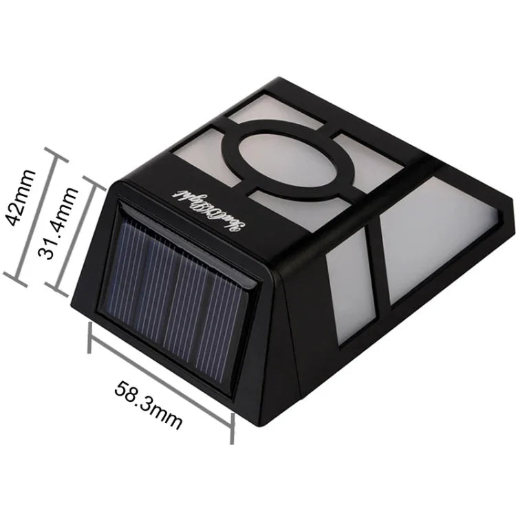 ไฟรั้ว 2 LED ติดผนังพลังงานแสงอาทิตย์, S-LED-3090W, S-LED-3090WW
