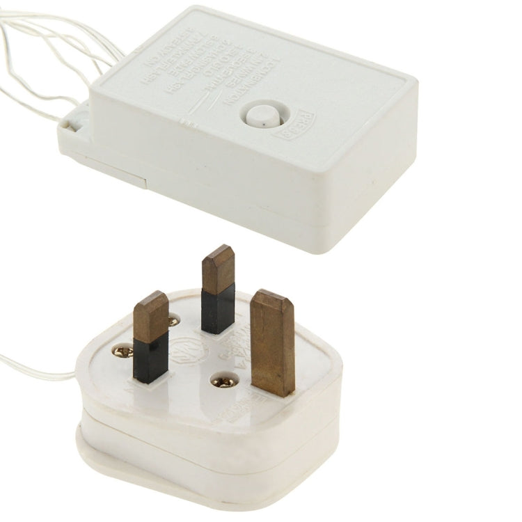 สำหรับงานปาร์ตี้คริสต์มาส, ไฟ LED ขาว 100 ดวง พร้อมรีโมท 8 ฟังก์ชัน, 220V, ปลั๊ก UK