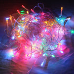 สำหรับงานปาร์ตี้คริสต์มาส, ไฟ LED 50 ดวง RGB, ใช้แบตเตอรี่