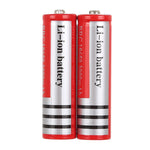 แบตเตอรี่ลิเธียมไอออนชาร์จซ้ำได้ UltraFire 18650 3000mAh 3.7V 2 ชิ้น, 3000mAh