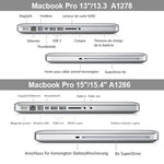 เคสแข็งฝ้าป้องกันแล็ปท็อปสำหรับ MacBook Pro 13.3 นิ้ว A1278 (2009 - 2012), หลายสี