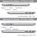 เคสคริสตัลแข็งป้องกันสำหรับ Macbook Pro Retina 15.4 นิ้ว