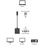 อะแดปเตอร์ Mini Display เป็น VGA 15 พิน หญิง สำหรับ Apple, Mini DP เป็น VGA 15 พิน