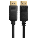 สาย DisplayPort ตัวผู้ เป็น HDMI ตัวผู้, ความยาวสาย: 1.8 ม., DP เป็น HDMI ตัวผู้ สีดำ