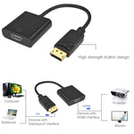 อะแดปเตอร์สายวิดีโอ DisplayPort ตัวผู้ เป็น HDMI ตัวเมีย, ความยาว: 15 ซม., DP ตัวผู้ เป็น HDMI ตัวเมีย (ชุบทอง)