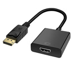 สายอะแดปเตอร์ DisplayPort ตัวผู้ไป HDMI ตัวเมีย ความยาว 20 ซม., DP ตัวผู้ไป HDMI ตัวเมีย