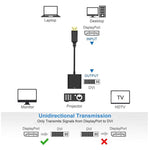 สายอะแดปเตอร์ DisplayPort ตัวผู้ไป DVI 24+1 ตัวเมีย ความยาว 20 ซม., DP ตัวผู้ไป DVI 24+1 ตัวเมีย