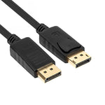 สาย DisplayPort ตัวผู้ไป DisplayPort ตัวผู้ ความยาว 1.8 ม., DP ไป DP ตัวผู้ (ชุบทอง)