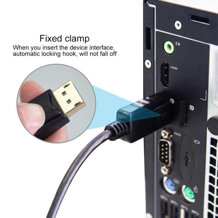สาย DisplayPort ตัวผู้ไป DisplayPort ตัวผู้ ความยาว 1.8 ม., DP ไป DP ตัวผู้ (ชุบทอง)