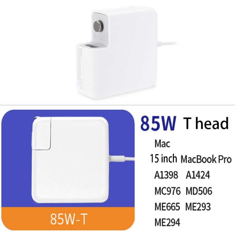 อะแดปเตอร์ไฟ MagSafe 2 85W 20V 4.25A 5 พิน รุ่น A1424 สำหรับ MacBook, ความยาวสาย: 1.6m, ปลั๊ก US, ปลั๊ก US 85W
