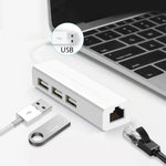 อะแดปเตอร์เครือข่ายอีเธอร์เน็ต USB 2.0 พร้อม HUB USB 3 พอร์ต, USB
