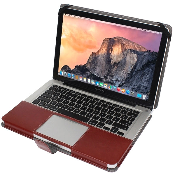 เคสหนังโน้ตบุ๊กพร้อมกระดุมสำหรับ MacBook Pro ขนาด 13.3 นิ้ว
