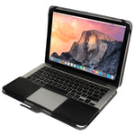 เคสหนังโน้ตบุ๊กพร้อมกระดุมสแน็ปสำหรับ MacBook Pro Retina 13.3 นิ้ว