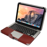 เคสหนังโน้ตบุ๊กพร้อมกระดุมสแน็ปสำหรับ MacBook Pro Retina 13.3 นิ้ว