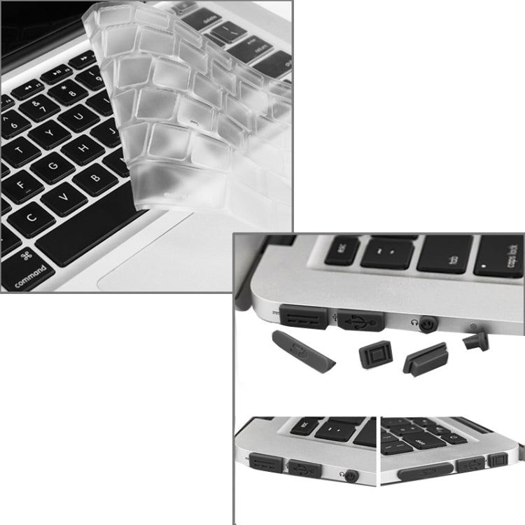 ENKAY สำหรับ Macbook Air 11.6 นิ้ว (เวอร์ชัน US) / A1370 / A1465 เคสแข็งแบบฝ้าป้องกัน 3-in-1 พร้อมที่ป้องกันคีย์บอร์ดและปลั๊กกันฝุ่นพอร์ต Hat-Prince