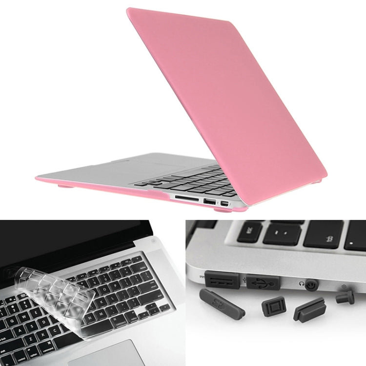 ENKAY สำหรับ Macbook Air 11.6 นิ้ว (เวอร์ชัน US) / A1370 / A1465 เคสแข็งแบบฝ้าป้องกัน 3-in-1 พร้อมที่ป้องกันคีย์บอร์ดและปลั๊กกันฝุ่นพอร์ต Hat-Prince