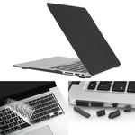 ENKAY สำหรับ Macbook Air ขนาด 13.3 นิ้ว (รุ่น US) / A1369 / A1466 เคสแข็งแบบฝ้าพร้อมที่ป้องกันคีย์บอร์ดและปลั๊กกันฝุ่นพอร์ต 3 in 1