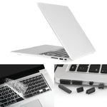 ENKAY สำหรับ Macbook Air ขนาด 13.3 นิ้ว (รุ่น US) / A1369 / A1466 เคสแข็งแบบฝ้าพร้อมที่ป้องกันคีย์บอร์ดและปลั๊กกันฝุ่นพอร์ต 3 in 1