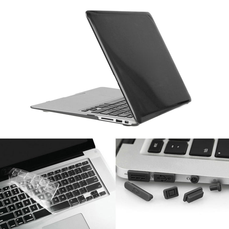 ENKAY สำหรับ Macbook Air 11.6 นิ้ว (เวอร์ชัน US) / A1370 / A1465 เคสแข็งคริสตัล 3 in 1 พร้อมที่ป้องกันคีย์บอร์ดและปลั๊กกันฝุ่นพอร์ต