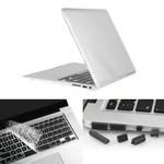 ENKAY สำหรับ Macbook Air 11.6 นิ้ว (เวอร์ชัน US) / A1370 / A1465 เคสแข็งคริสตัล 3 in 1 พร้อมที่ป้องกันคีย์บอร์ดและปลั๊กกันฝุ่นพอร์ต