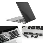 ENKAY เคสแข็งคริสตัล 3 in 1 พร้อมที่ป้องกันคีย์บอร์ดและปลั๊กกันฝุ่นสำหรับ Macbook Air 13.3 นิ้ว (รุ่น US) / A1369 / A1466 รุ่น Hat-Prince
