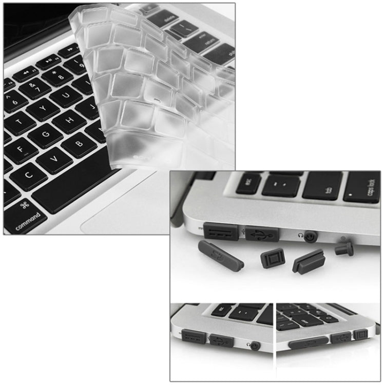 ENKAY เคสแข็งคริสตัล 3 in 1 พร้อมที่ป้องกันคีย์บอร์ดและปลั๊กกันฝุ่นสำหรับ Macbook Air 13.3 นิ้ว (รุ่น US) / A1369 / A1466 รุ่น Hat-Prince