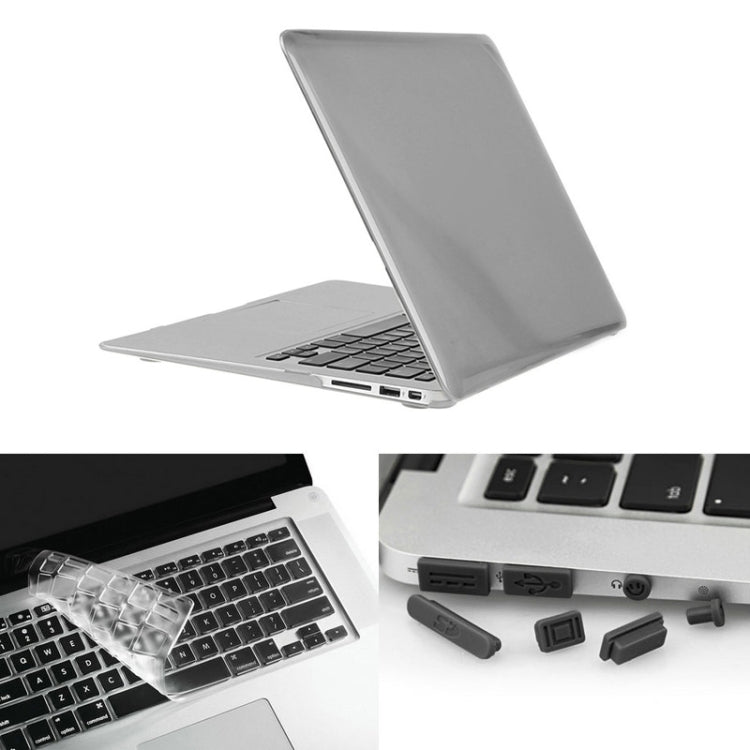 ENKAY เคสแข็งคริสตัล 3 in 1 พร้อมที่ป้องกันคีย์บอร์ดและปลั๊กกันฝุ่นสำหรับ Macbook Air 13.3 นิ้ว (รุ่น US) / A1369 / A1466 รุ่น Hat-Prince