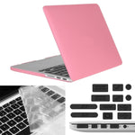 ENKAY สำหรับ Macbook Pro Retina ขนาด 15.4 นิ้ว (รุ่น US) / A1398 เคสแข็งแบบฝ้าพร้อมที่ป้องกันคีย์บอร์ดและปลั๊กกันฝุ่นพอร์ต 3 in 1