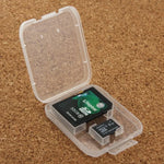 กล่องเก็บการ์ดพลาสติกใส 100 ชิ้น สำหรับการ์ด SD + การ์ด Micro SD (TF Card), การ์ด SD+TF