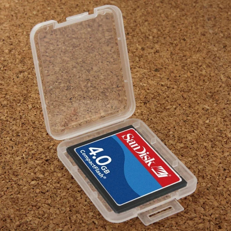 กล่องเก็บการ์ดพลาสติกใส 100 ชิ้น สำหรับการ์ด Compact Flash / การ์ด CF, การ์ด CF