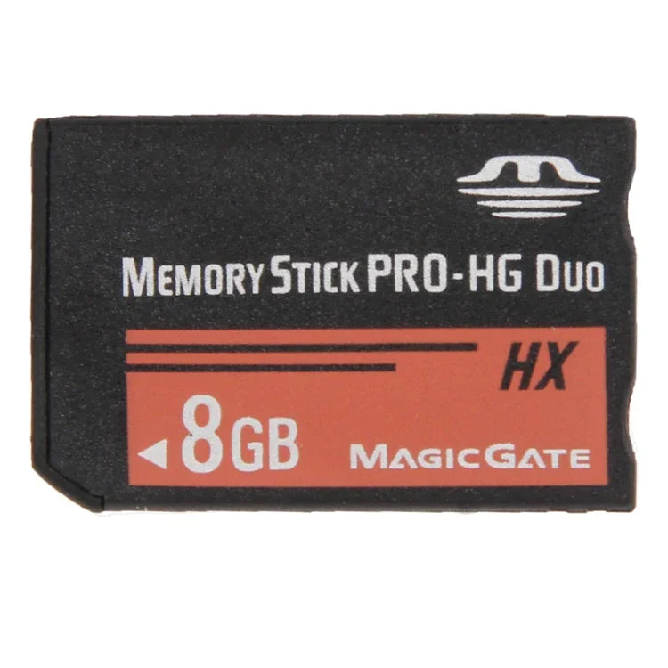 การ์ดหน่วยความจำ Memory Stick Pro Duo HX 8GB - ความเร็วสูง 30MB/วินาที สำหรับใช้กับ PlayStation Portable (ความจุจริง 100%), 8GB