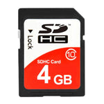 การ์ดหน่วยความจำกล้อง SDHC Class 10 ความเร็วสูง 4GB (ความจุจริง 100%), 4GB