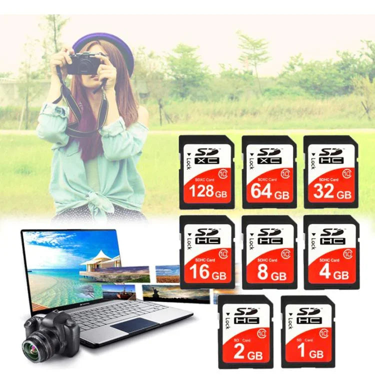 การ์ดหน่วยความจำกล้อง SDHC Class 10 ความเร็วสูง 4GB (ความจุจริง 100%), 4GB