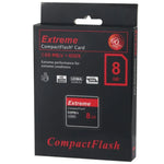 การ์ด Compact Flash ความเร็วสูง 8GB Extreme, ความเร็วอ่าน 400X, สูงสุด 60 MB/วินาที (ความจุจริง 100%), 8GB