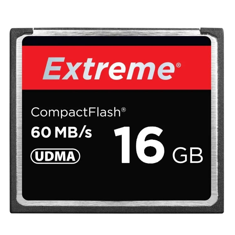การ์ด Compact Flash ความเร็วสูง 16GB Extreme, ความเร็วอ่าน 400X, สูงสุด 60 MB/วินาที (ความจุจริง 100%), 16GB