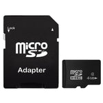 การ์ดหน่วยความจำ Micro SD(TF) Class 10 ความเร็วสูง 4GB จากไต้หวัน, เขียน: 8mb/s, อ่าน: 12mb/s (ความจุจริง 100%), การ์ดเปล่า 4GB