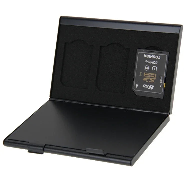 กล่องใส่การ์ดหน่วยความจำ 2x 3 in 1 สำหรับการ์ด SD, ขนาด: 93mm (L) x 62mm (W) x 10mm (H)