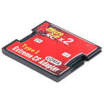 อะแดปเตอร์การ์ดหน่วยความจำ Micro SD เป็น CF Compact Flash แบบ 2 ช่อง, 2 ช่อง