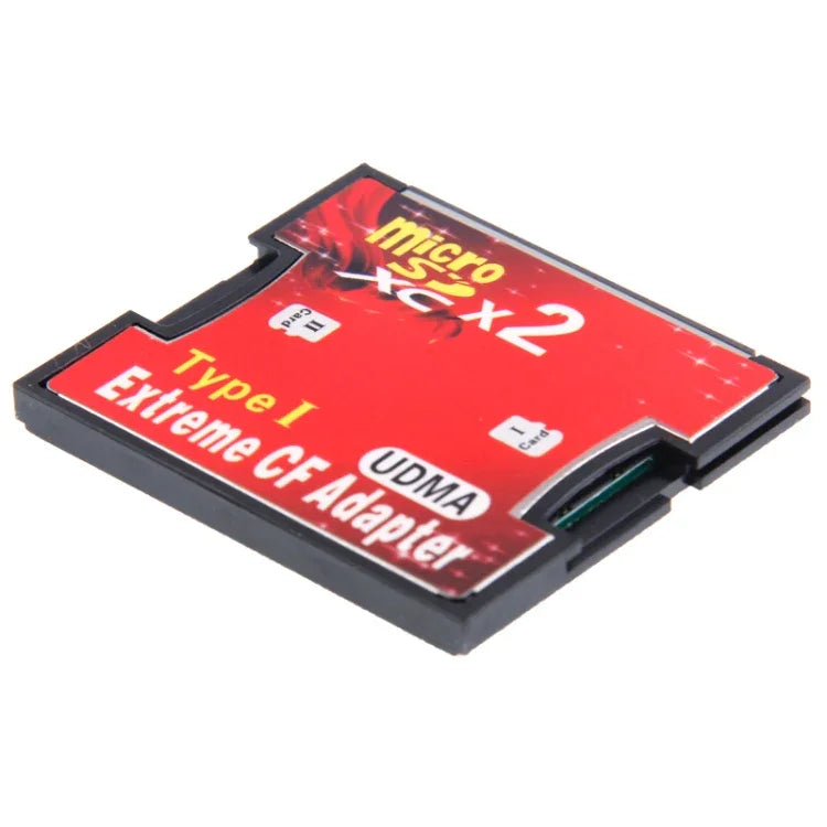 อะแดปเตอร์การ์ดหน่วยความจำ Micro SD เป็น CF Compact Flash แบบ 2 ช่อง, 2 ช่อง