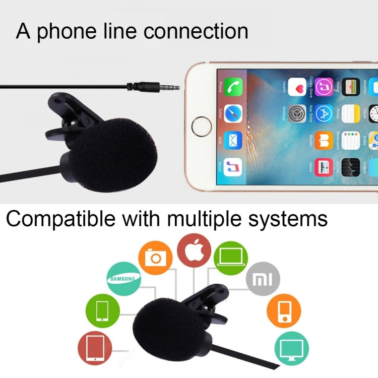 Car Audio Microphone 3.5mm Jack Plug Mic Stereo Mini Wired External Clip Microphone Player for Auto DVD Radio, Cable Length: 2.1m, Clip