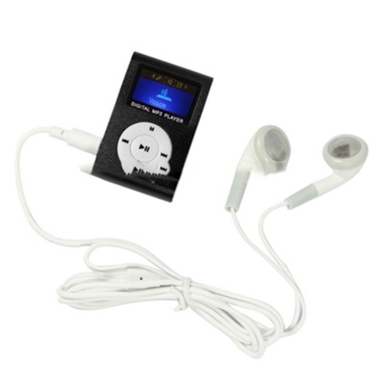 เครื่องเล่น MP3 ช่องใส่การ์ด TF / Micro SD พร้อมหน้าจอ LCD, คลิปโลหะ, พร้อมหน้าจอ LCD