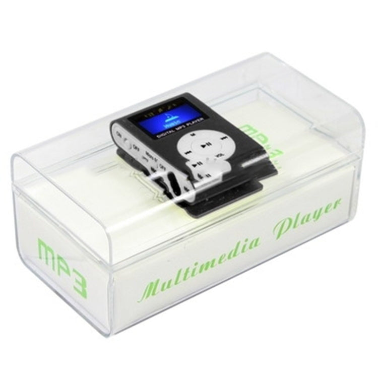เครื่องเล่น MP3 ช่องใส่การ์ด TF / Micro SD พร้อมหน้าจอ LCD, คลิปโลหะ, พร้อมหน้าจอ LCD