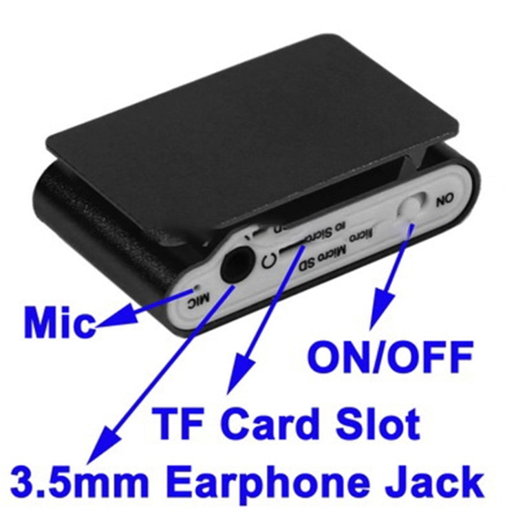 เครื่องเล่น MP3 ช่องใส่การ์ด TF / Micro SD พร้อมหน้าจอ LCD, คลิปโลหะ, พร้อมหน้าจอ LCD