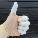 ถุงนิ้วป้องกันไฟฟ้าสถิตยางลาเท็กซ์ 50 ชิ้น/ถุง ขนาด 2x6cm