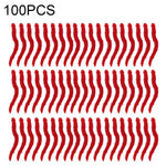 เหยื่อปลอมหนอนดิน 100 ชิ้น ทำจากซิลิโคนอ่อนนุ่ม เหยื่อสำหรับตกปลา