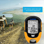 เครื่องวัดความสูงดิจิทัล LCD SUNROAD อเนกประสงค์ พร้อมเข็มทิศ บารอมิเตอร์ เทอร์โมมิเตอร์ ไฮโกรมิเตอร์ พยากรณ์อากาศ ไฟฉาย LED และนาฬิกา อเนกประสงค์