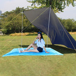 ผ้ากันน้ำ Oxford 420D สำหรับเต็นท์ปิกนิกชายหาด ขนาด: 215x215 ซม. สีเขียวทหาร, สีเทา, สีน้ำเงิน, สีส้ม