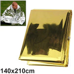 ผ้าห่มฉุกเฉินกันลมกันน้ำ น้ำหนักเบา ขนาด 140 x 210 ซม. สำหรับห่อร่างกายกลางแจ้ง